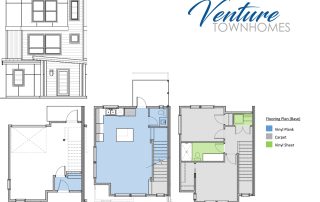 Venture Townhomes Greenwich Floor Plan - 1,000 Square Feett